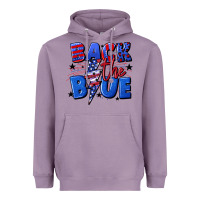 Lavender Back the blue with lightning bolt 4th of july Heavyweight Hoodie - CowGirlArtShop
