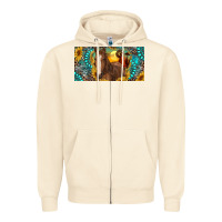 Sandshell horse and desert with sunflowers gemstone Zipper Hoodie - RanaPortraitStore
