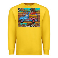 Lemon western  american truck sunflowers  mousepad Premium Sweatshirt - HRA Design Shop