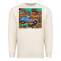 Sandshell western  american truck sunflowers  mousepad Premium Sweatshirt - HRA Design Shop