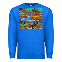 True Royal western  american truck sunflowers  mousepad Premium Sweatshirt - HRA Design Shop