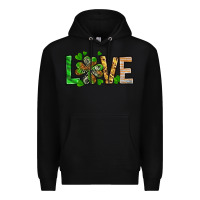 Black love luck with clover Premium Hoodie - NancyCooperArtShop