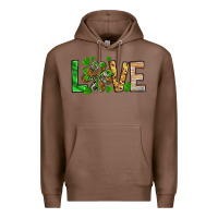 Chestnut love luck with clover Premium Hoodie - NancyCooperArtShop