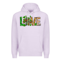 Lilac love luck with clover Premium Hoodie - NancyCooperArtShop