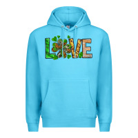 Ocean Blue love luck with clover Premium Hoodie - NancyCooperArtShop