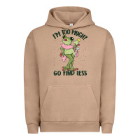 Pigment Burro i'm too much go find less boujee frog Urban Hoodie - MaliasSmallBusiness