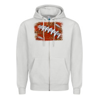 Dove Grey American football background Zipper Hoodie - texasbilliewilder