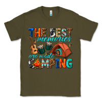 Army Green the best memories are made camping Classic Tee - texasbilliewilder