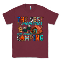 Burgundy the best memories are made camping Classic Tee - texasbilliewilder