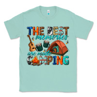 Seafoam the best memories are made camping Classic Tee - texasbilliewilder