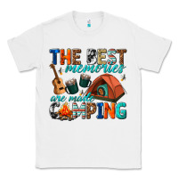White the best memories are made camping Classic Tee - texasbilliewilder