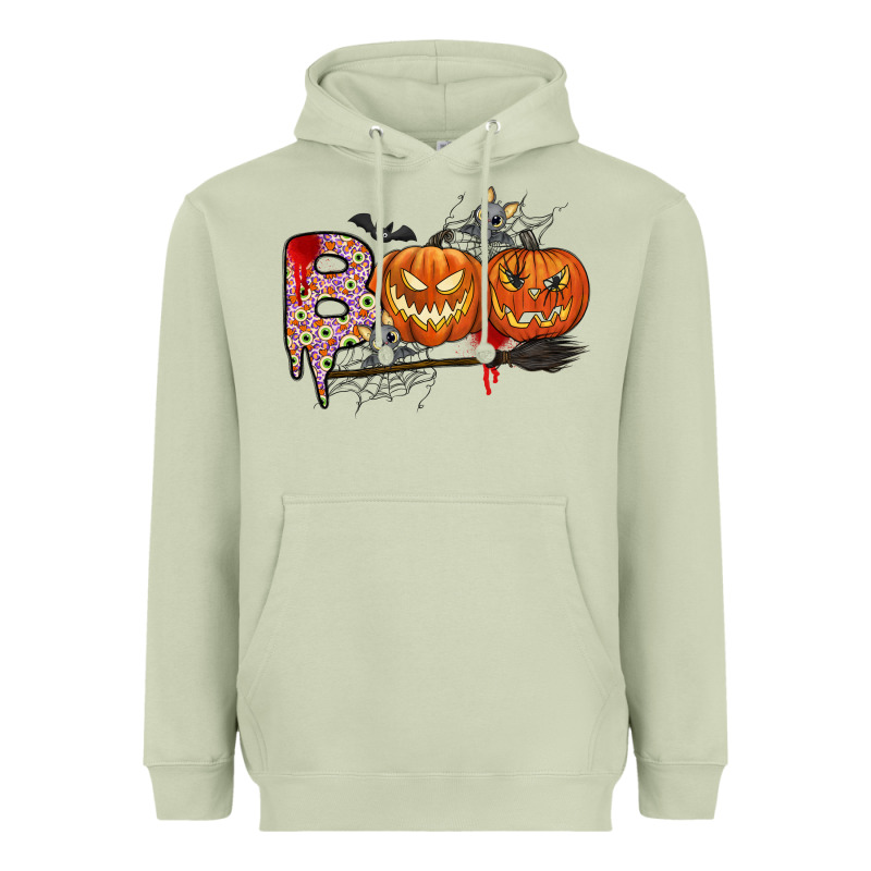 Boo Heavyweight Hoodie by CowhideDigitalArt | Teevron
