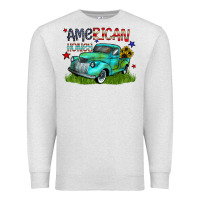 Oatmeal Heather american honey Premium Sweatshirt - CowhideDigitalArt