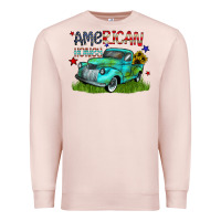 Pale Pink american honey Premium Sweatshirt - CowhideDigitalArt