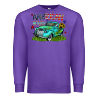Purple american honey Premium Sweatshirt - CowhideDigitalArt