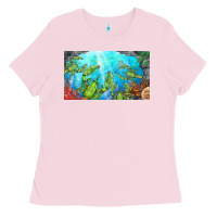 Bubblegum Pink lobster sippy cup Ladies Tee - BarkalooDesign