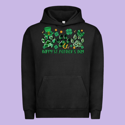 Happy St.patrick's Day Urban Hoodie Designed By Maliassmallbusiness