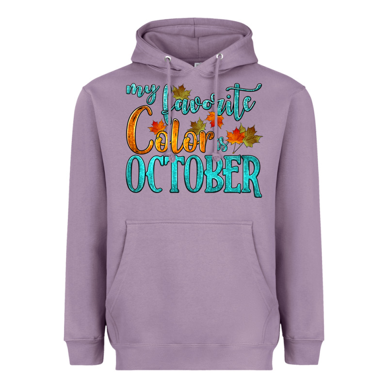 My Favorite Color Is October Heavyweight Hoodie by HRA Design Shop | Teevron
