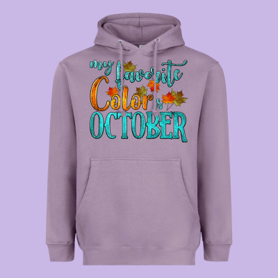 My Favorite Color Is October Heavyweight Hoodie Designed By Hra Design Shop