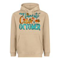 Mushroom my favorite color is october Heavyweight Hoodie - HRA Design Shop