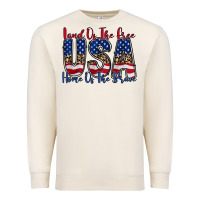 Sandshell land of the free usa Premium Sweatshirt - RacoonDesign