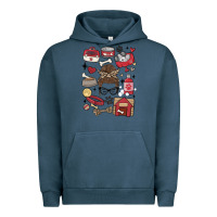 Pigment Midnight Navy can't talk right now i'm busy doing dog mom Urban Hoodie - MaliasSmallBusiness