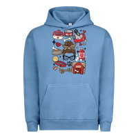 Pigment Pebble Blue can't talk right now i'm busy doing dog mom Urban Hoodie - MaliasSmallBusiness