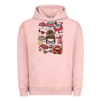 Pigment Salmon can't talk right now i'm busy doing dog mom Urban Hoodie - MaliasSmallBusiness