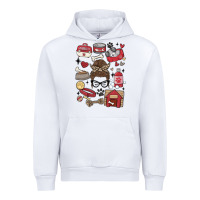 White can't talk right now i'm busy doing dog mom Urban Hoodie - MaliasSmallBusiness