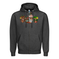 Charcoal Heather american football coffee cups Zipper Hoodie - texasbilliewilder