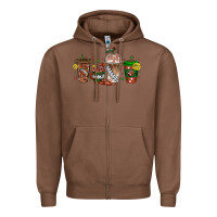 Chestnut american football coffee cups Zipper Hoodie - texasbilliewilder