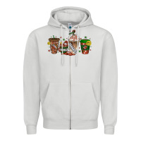 Dove Grey american football coffee cups Zipper Hoodie - texasbilliewilder