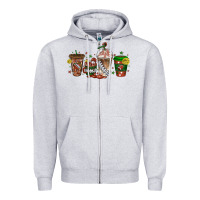 Heather Grey american football coffee cups Zipper Hoodie - texasbilliewilder