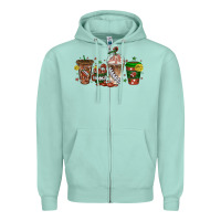 Seafoam american football coffee cups Zipper Hoodie - texasbilliewilder