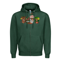 Sports Green american football coffee cups Zipper Hoodie - texasbilliewilder