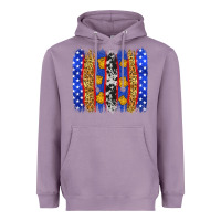 Lavender American police brushstrokes Heavyweight Hoodie - Neo Western