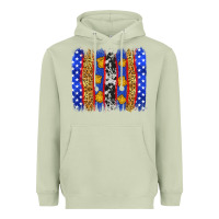 Matcha American police brushstrokes Heavyweight Hoodie - Neo Western