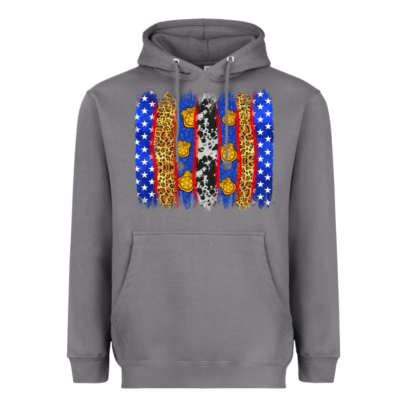 American Police Brushstrokes Heavyweight Hoodie by Neo Western | Teevron