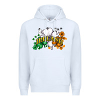 White ireland flag Premium Hoodie - NancyCooperArtShop