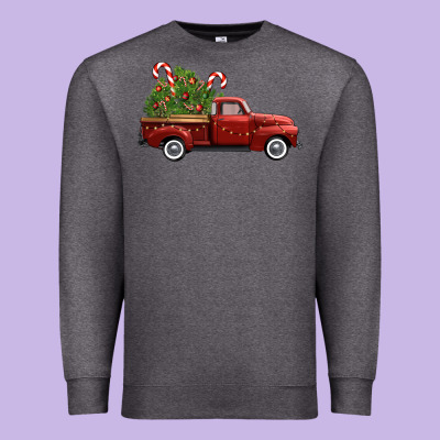 Christmas Trees Truck Premium Sweatshirt Designed By Fadigitalartstudio