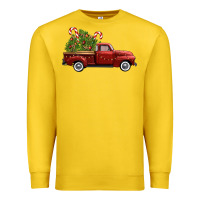 Lemon christmas trees truck Premium Sweatshirt - FaDigitalArtStudio