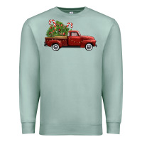 Seafoam christmas trees truck Premium Sweatshirt - FaDigitalArtStudio