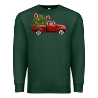 Sports Green christmas trees truck Premium Sweatshirt - FaDigitalArtStudio