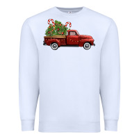 White christmas trees truck Premium Sweatshirt - FaDigitalArtStudio