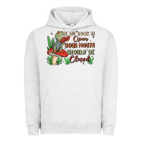 Pigment Lunar Rock if my book is open your mouth should be closed malia Urban Hoodie - MaliasSmallBusiness
