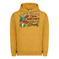 Pigment Peanut Butter if my book is open your mouth should be closed malia Urban Hoodie - MaliasSmallBusiness