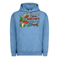 Pigment Pebble Blue if my book is open your mouth should be closed malia Urban Hoodie - MaliasSmallBusiness