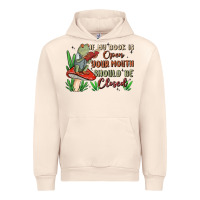Sandshell if my book is open your mouth should be closed malia Urban Hoodie - MaliasSmallBusiness