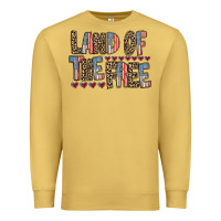 Antique Gold land of the free Premium Sweatshirt - RacoonDesign