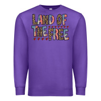 Purple land of the free Premium Sweatshirt - RacoonDesign